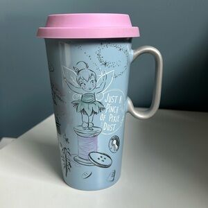 NWOT Mulan, Ariel, & Tinkerbell animators travel mug 💜